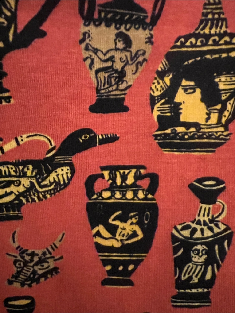 Nooworks Orange “Pots” Printed “Wiggle”Skirt 2x - Picture 4 of 5